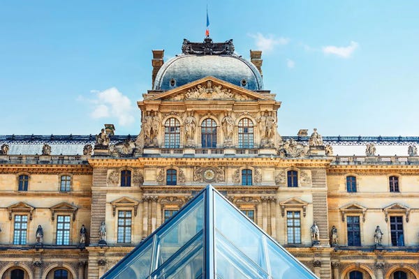 Canvas Print: Louvre Architecture by Manjik Pictures