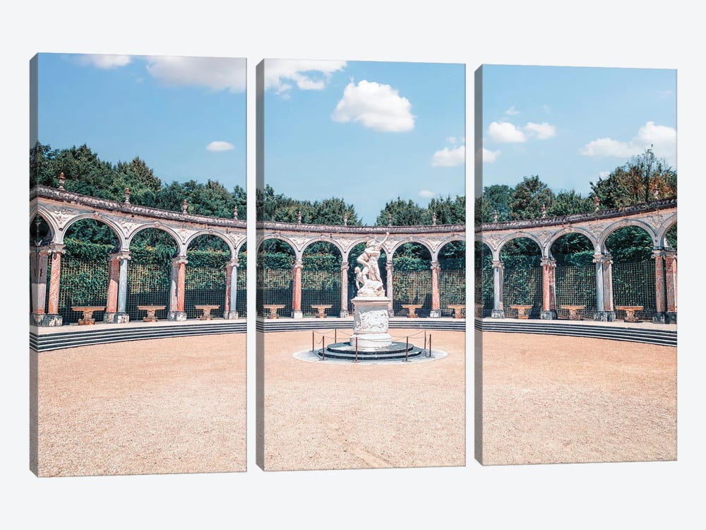 Versailles Garden by Manjik Pictures 3-piece Canvas Print