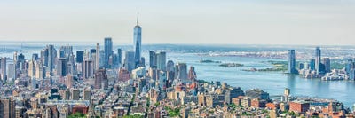 Lower Manhattan Panorama by Manjik Pictures canvas print