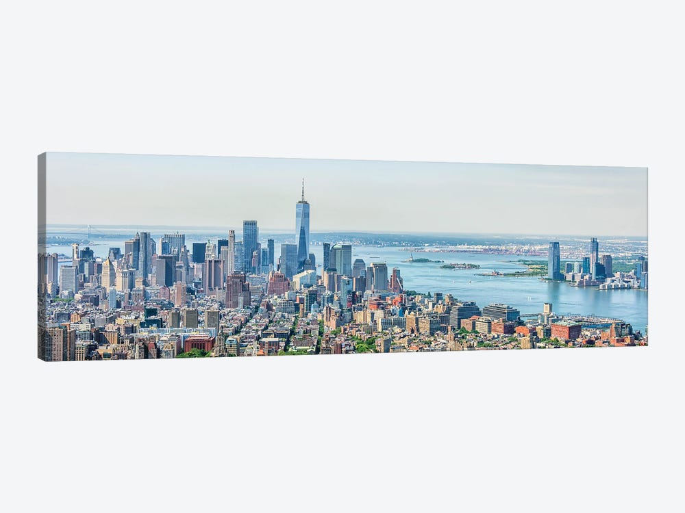 Lower Manhattan Panorama by Manjik Pictures 1-piece Canvas Print