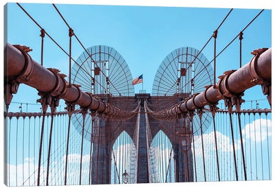 Brooklyn Architecture Canvas Art Print - Brooklyn Bridge