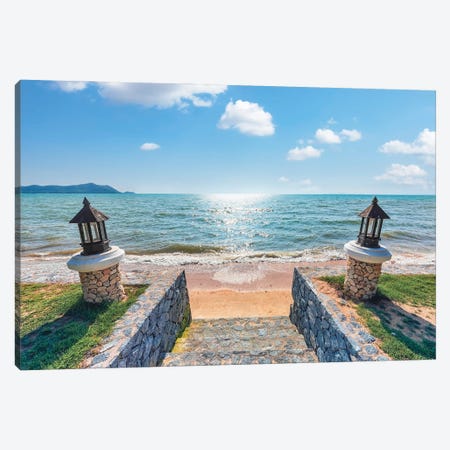 Seaside In Thailand Canvas Print #EMN1550} by Manjik Pictures Canvas Art