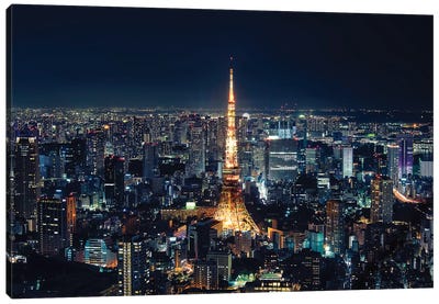 Tokyo Tower Canvas Art Print - Manjik Pictures