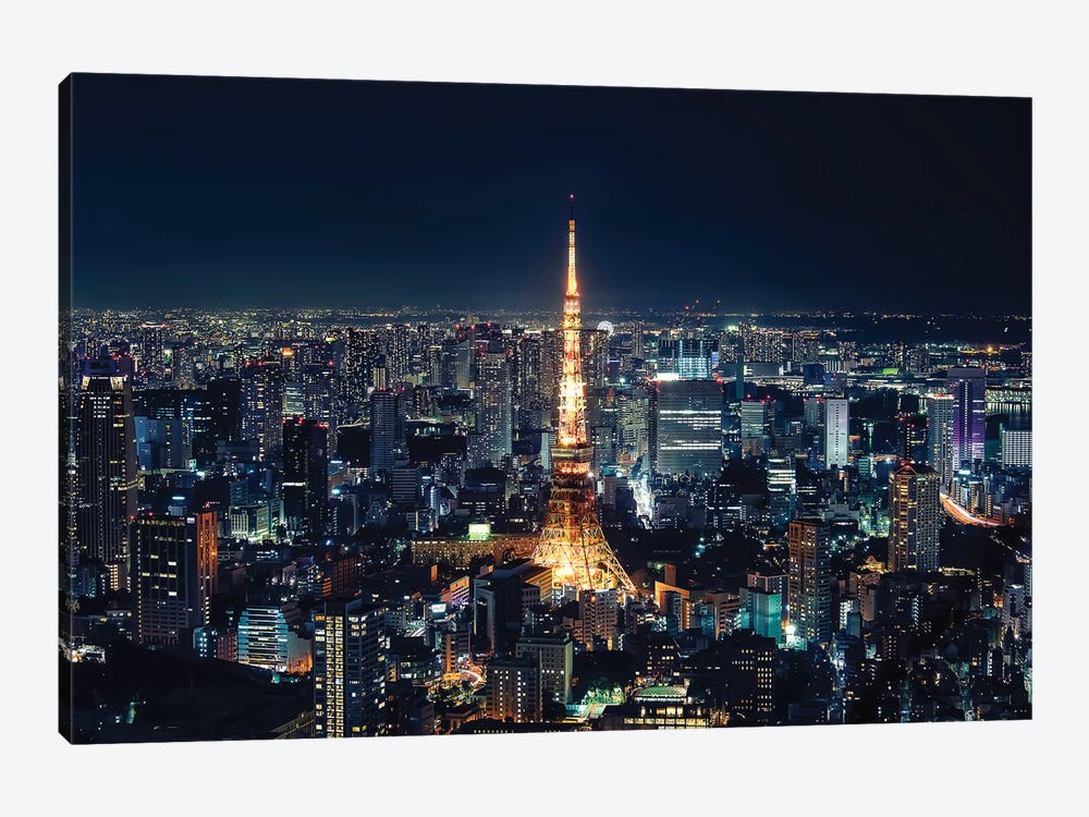 Tokyo Tower by Manjik Pictures 1-piece Art Print