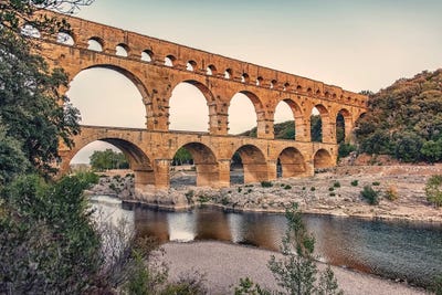 Roman Aqueduct by Manjik Pictures canvas print