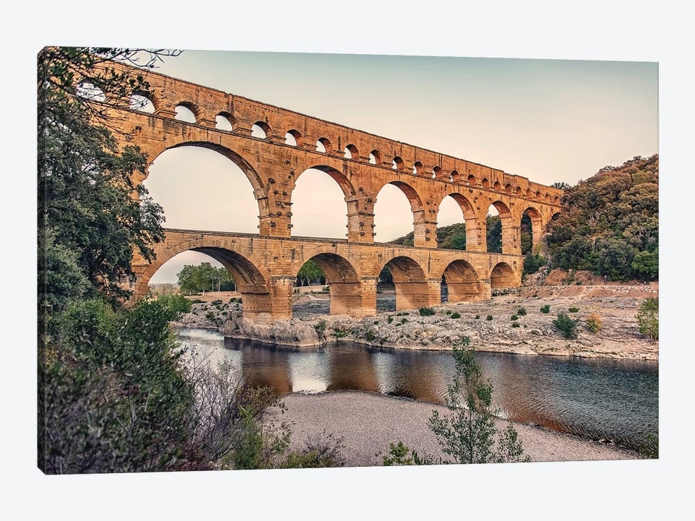 Roman Aqueduct by Manjik Pictures 1-piece Canvas Artwork