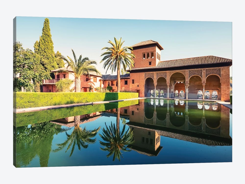 Alhambra Reflection by Manjik Pictures 1-piece Canvas Art Print
