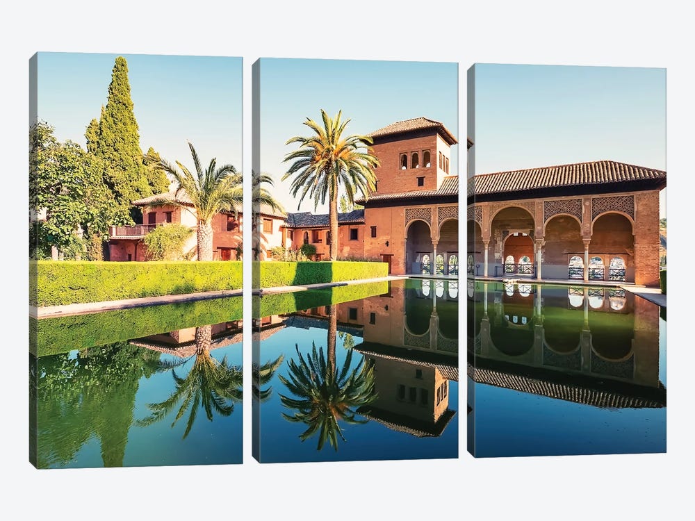 Alhambra Reflection by Manjik Pictures 3-piece Art Print