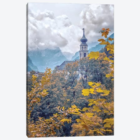 Dolomites At Fall Canvas Print #EMN1557} by Manjik Pictures Art Print