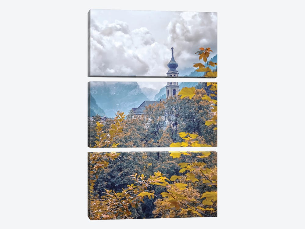 Dolomites At Fall by Manjik Pictures 3-piece Canvas Wall Art