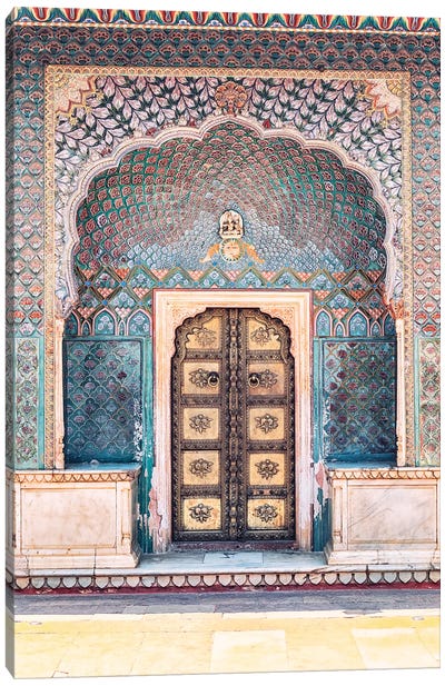 Jaipur Architecture Canvas Art Print - Door Art