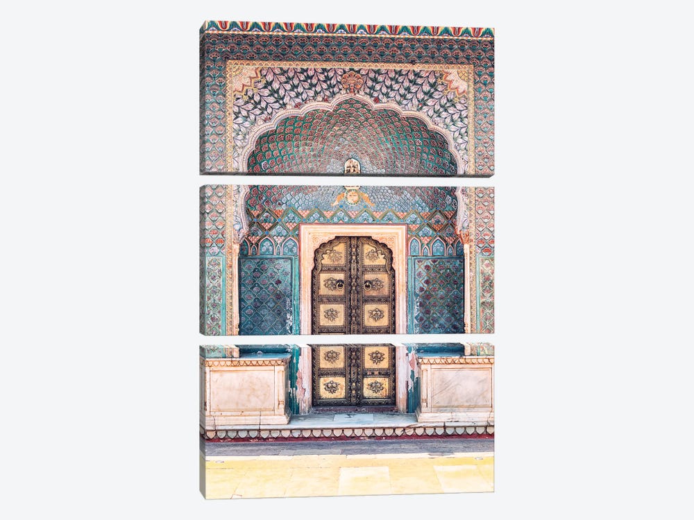 Jaipur Architecture by Manjik Pictures 3-piece Canvas Art