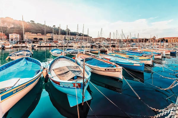 Rowboats: Port De Nice by Manjik Pictures
