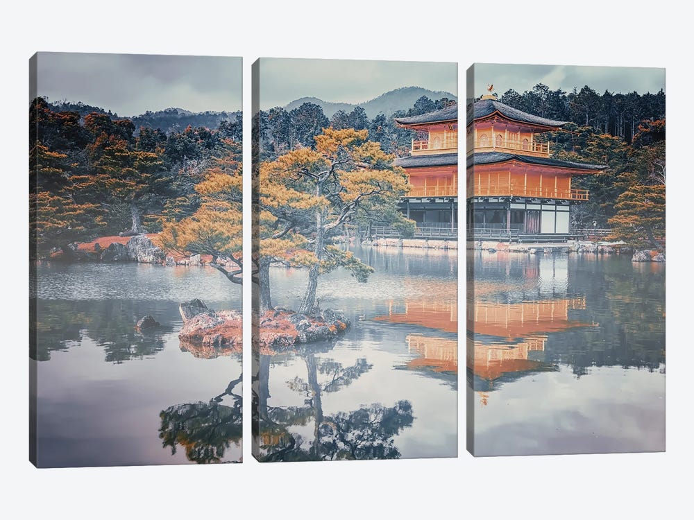 Morning In Kyoto by Manjik Pictures 3-piece Art Print