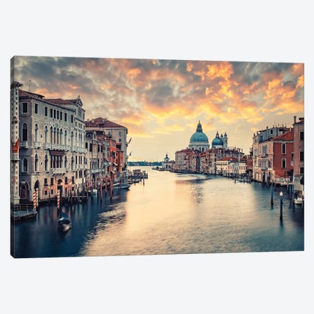 Venice In The Morning Canvas Print #EMN1565} by Manjik Pictures Canvas Art