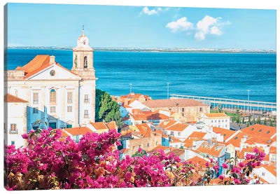 Colorful Lisbon Canvas Art Print - Portugal Art
