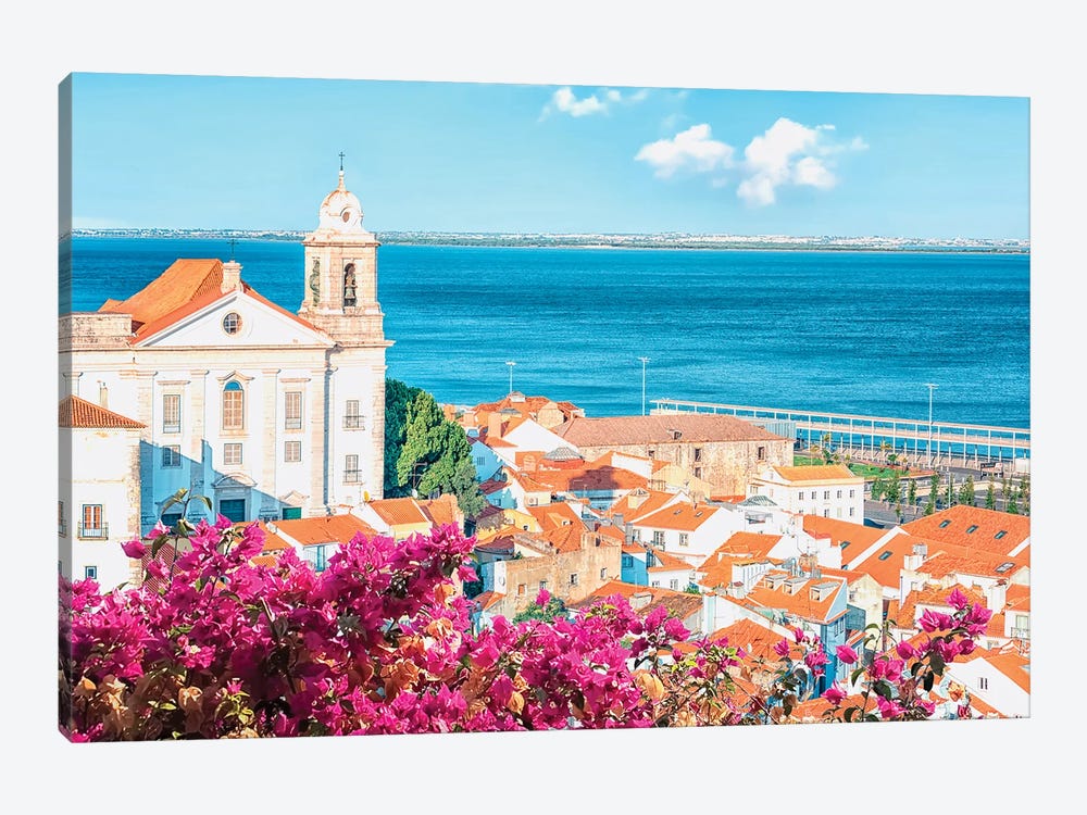 Colorful Lisbon by Manjik Pictures 1-piece Canvas Wall Art