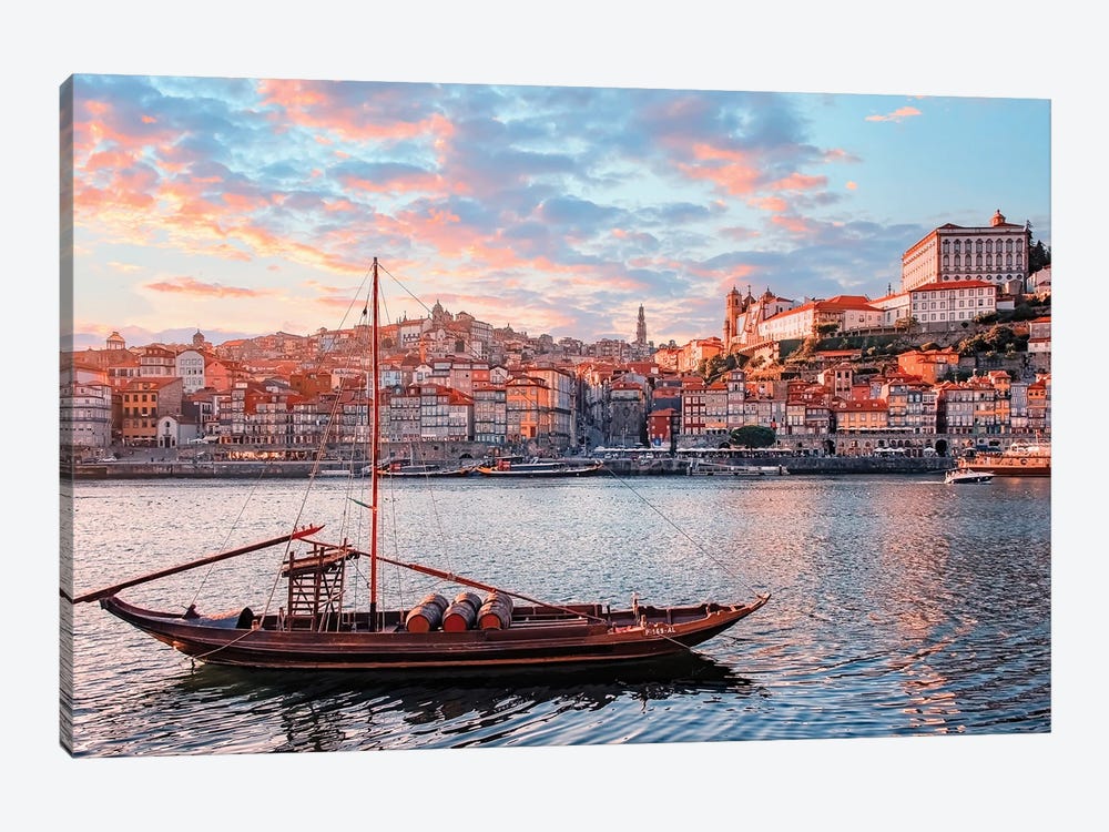 Porto Sunset by Manjik Pictures 1-piece Art Print