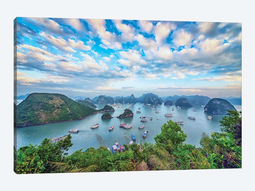Evening On Halong Bay by Manjik Pictures 1-piece Canvas Print