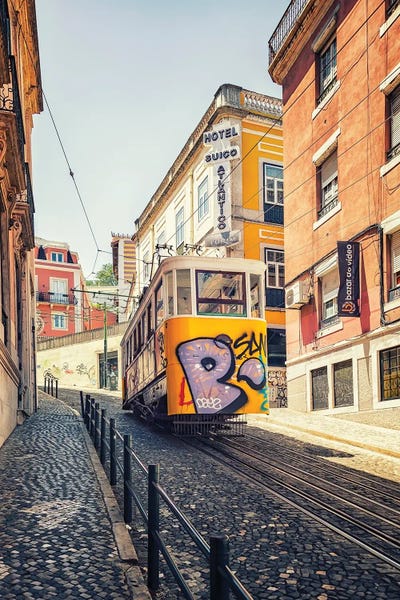 Lisbon: Tram In Lisbon by Manjik Pictures