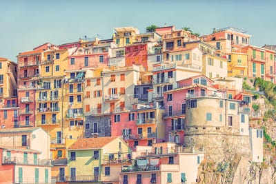 Manarola Houses by Manjik Pictures canvas print