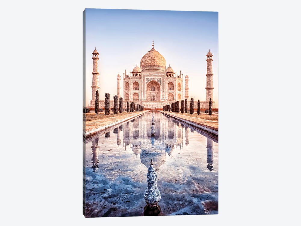 Taj Mahal Reflection by Manjik Pictures 1-piece Canvas Art Print