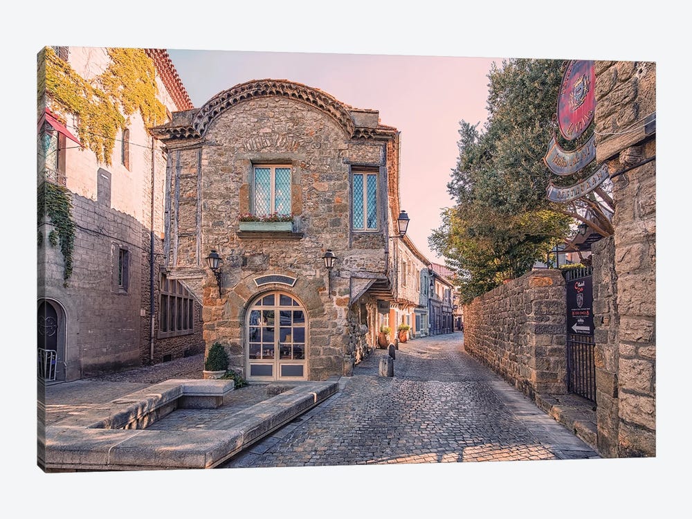 Carcassonne Street by Manjik Pictures 1-piece Canvas Art
