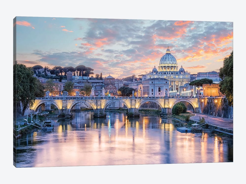 Roma Tramonto by Manjik Pictures 1-piece Canvas Art