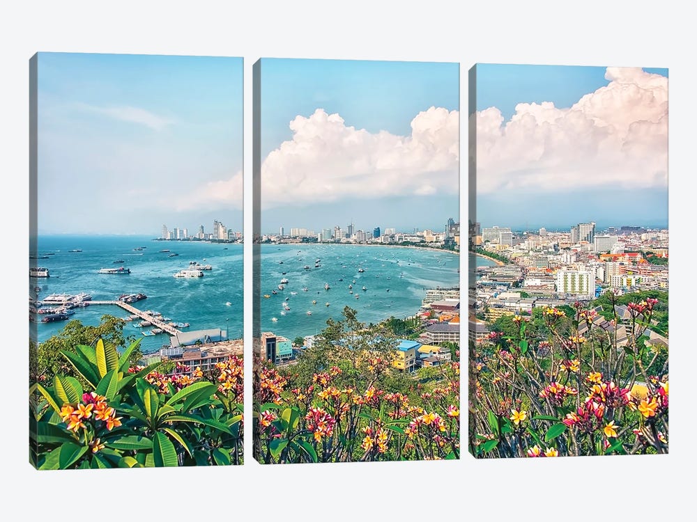 Pattaya by Manjik Pictures 3-piece Canvas Print