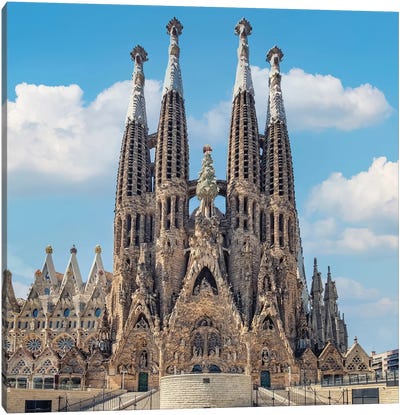 Barcelona Monument Canvas Art Print - La Sagrada Familia