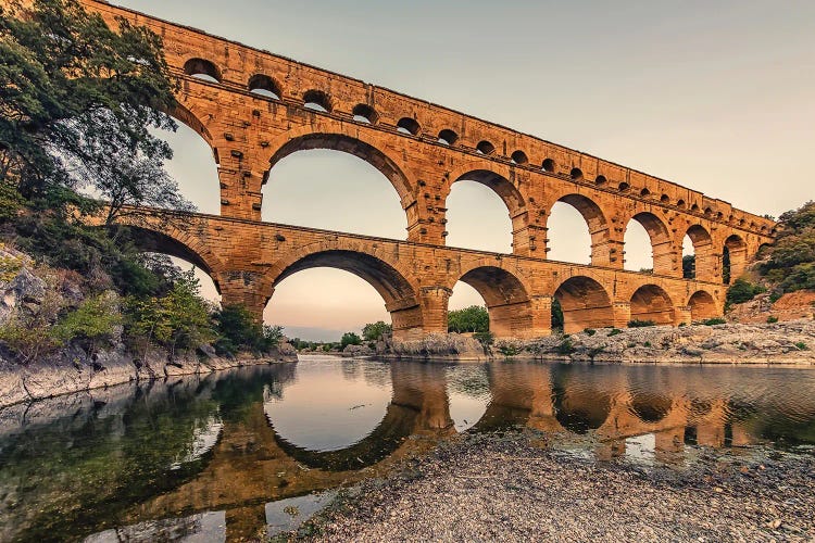 Aqueduct Reflection by Manjik Pictures wall art