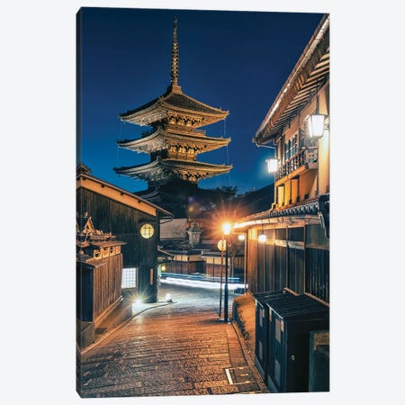Kyoto Night Canvas Print #EMN1607} by Manjik Pictures Canvas Print