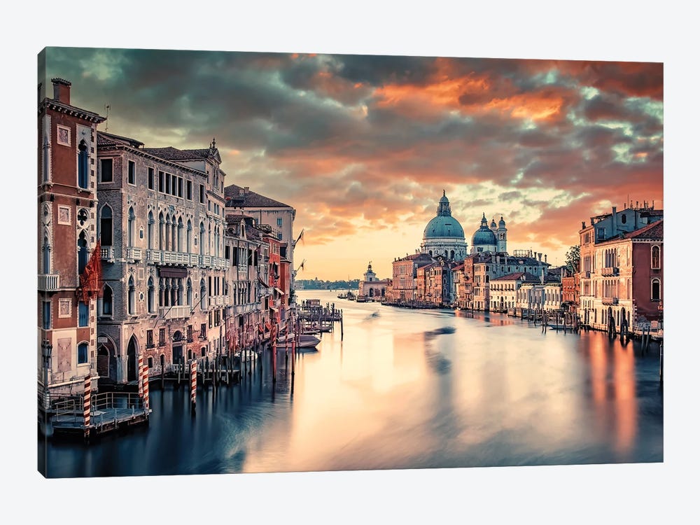 Sunrise Over The Grand Canal by Manjik Pictures 1-piece Canvas Wall Art
