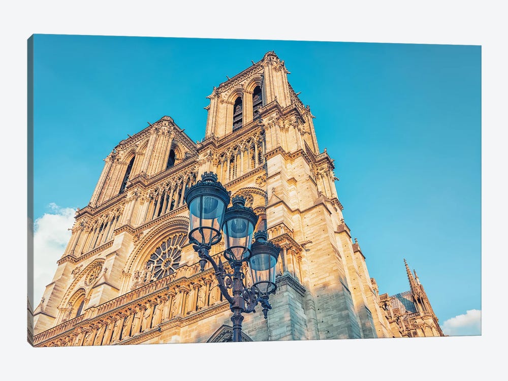Notre-Dame Facade by Manjik Pictures 1-piece Canvas Art Print
