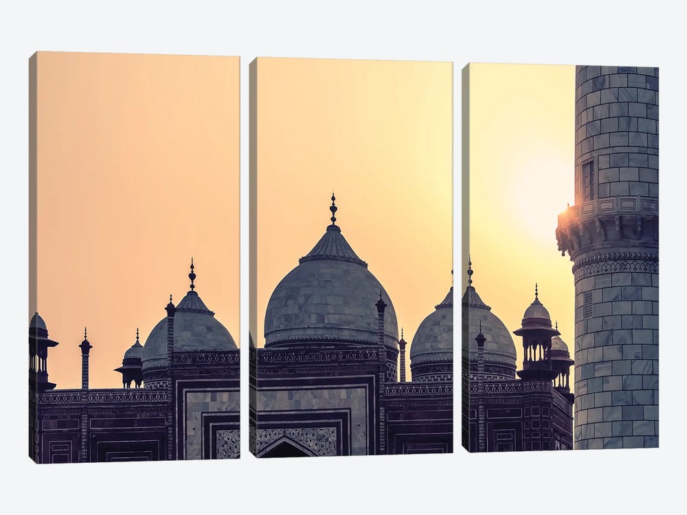 Taj Silhouette by Manjik Pictures 3-piece Canvas Art