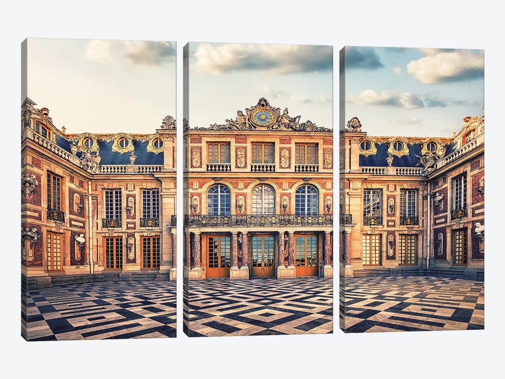 Versailles Palace by Manjik Pictures 3-piece Canvas Art Print