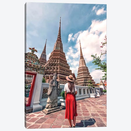 Tourism In Bangkok Canvas Print #EMN1614} by Manjik Pictures Canvas Wall Art