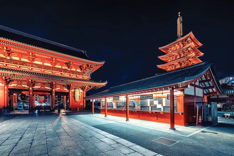 Night In Asakusa by Manjik Pictures wall art