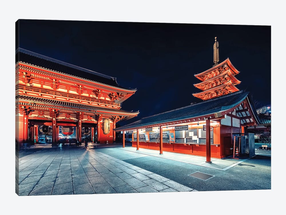 Night In Asakusa by Manjik Pictures 1-piece Art Print