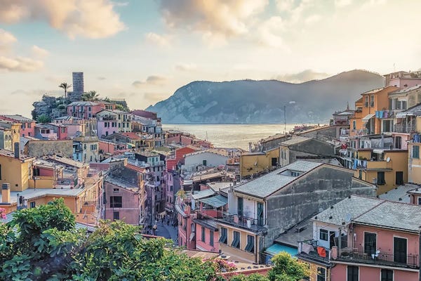 Liguria: Evening In Vernazza by Manjik Pictures