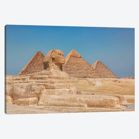 Great Sphinx Of Giza Canvas Print #EMN1625} by Manjik Pictures Art Print