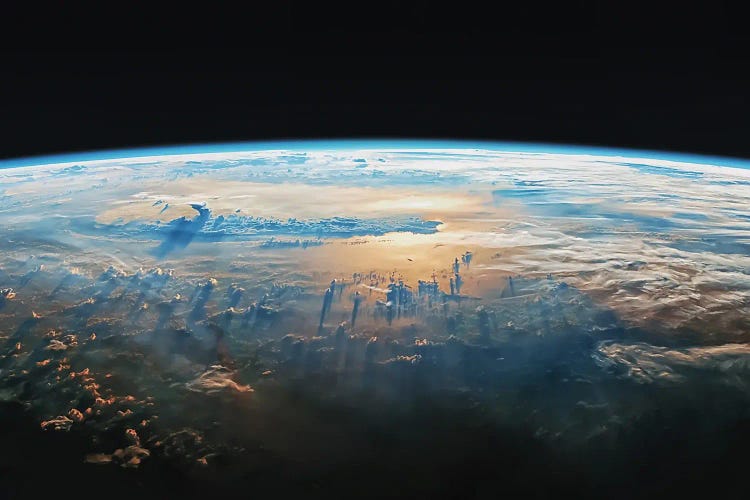 The Earth From The Orbit