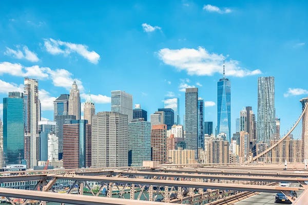 Brooklyn: From The Brooklyn Bridge by Manjik Pictures