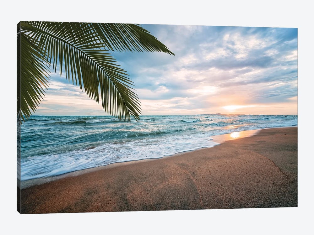 Evening On The Beach by Manjik Pictures 1-piece Canvas Artwork