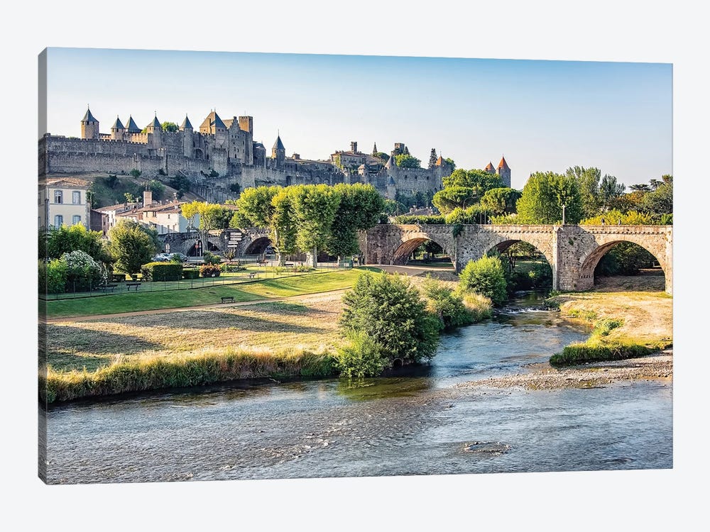 Carcassonne Fortress by Manjik Pictures 1-piece Art Print