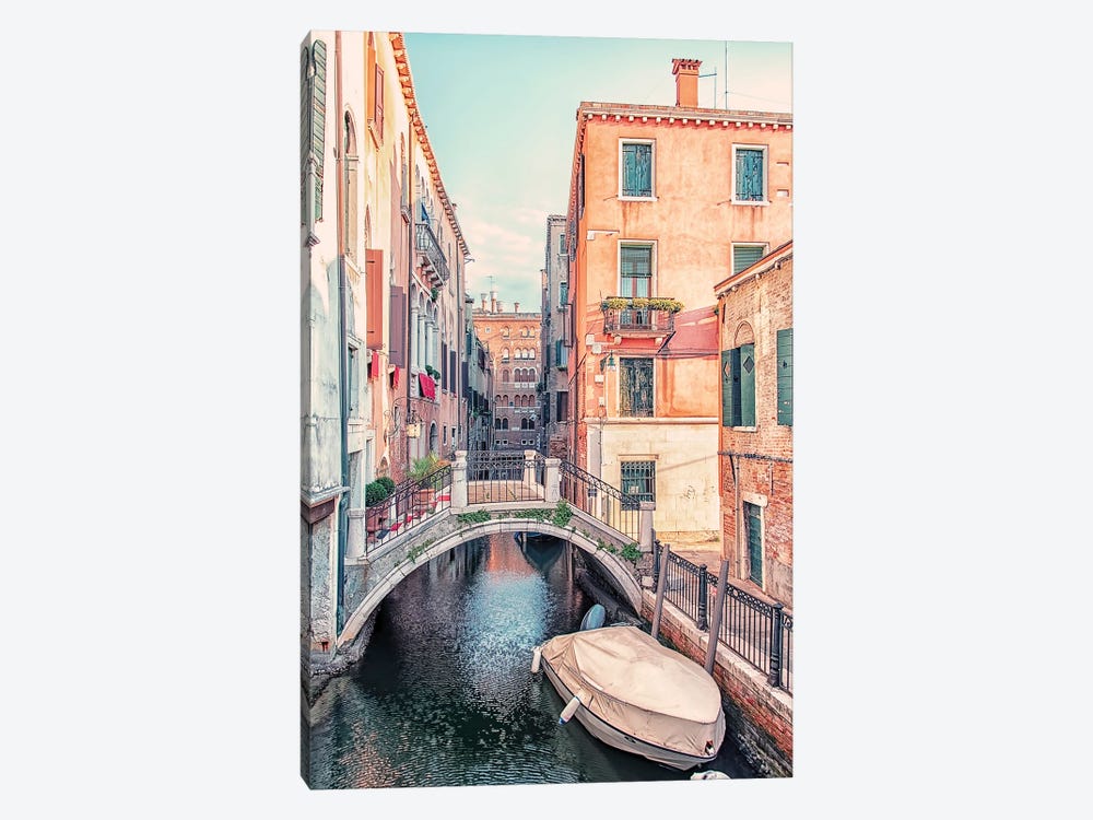 Venice Canal by Manjik Pictures 1-piece Canvas Art