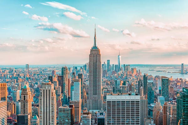 Canvas Print: Big Apple by Manjik Pictures