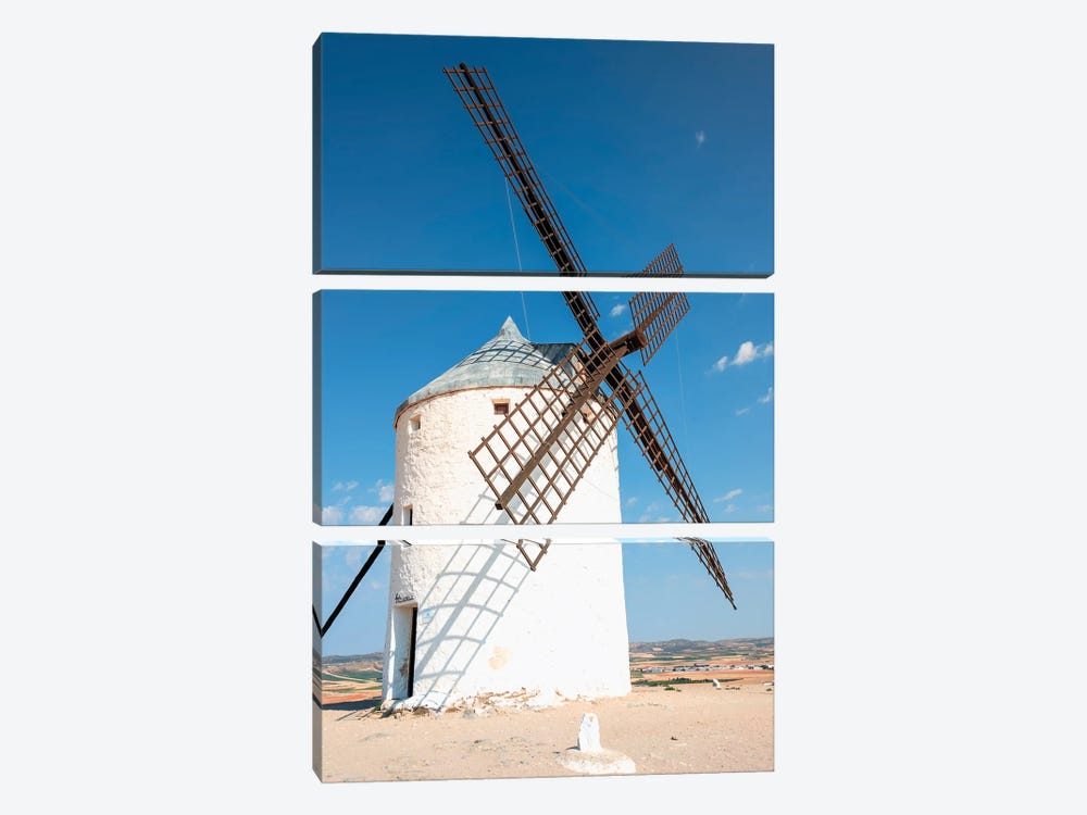 Windmill In Spain by Manjik Pictures 3-piece Art Print