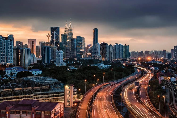 Kuala Lumpur At Sunset