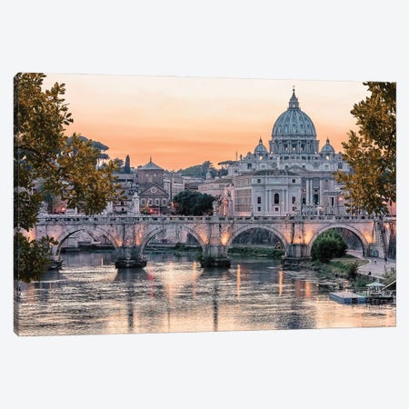 Rome At Fall Canvas Print #EMN1666} by Manjik Pictures Art Print